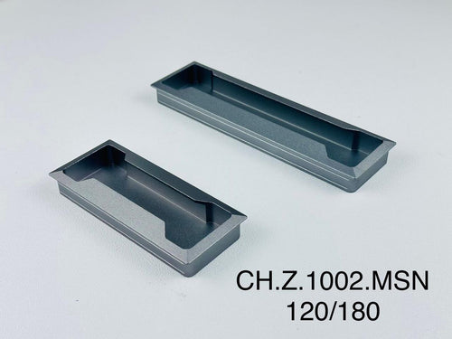 Black Recessed Flush Pull Handle – Modern Sliding Door Handle